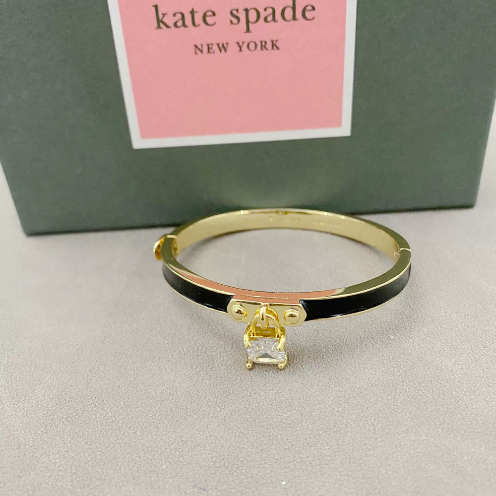 kate spade Crystal Lock Shape Bracelet